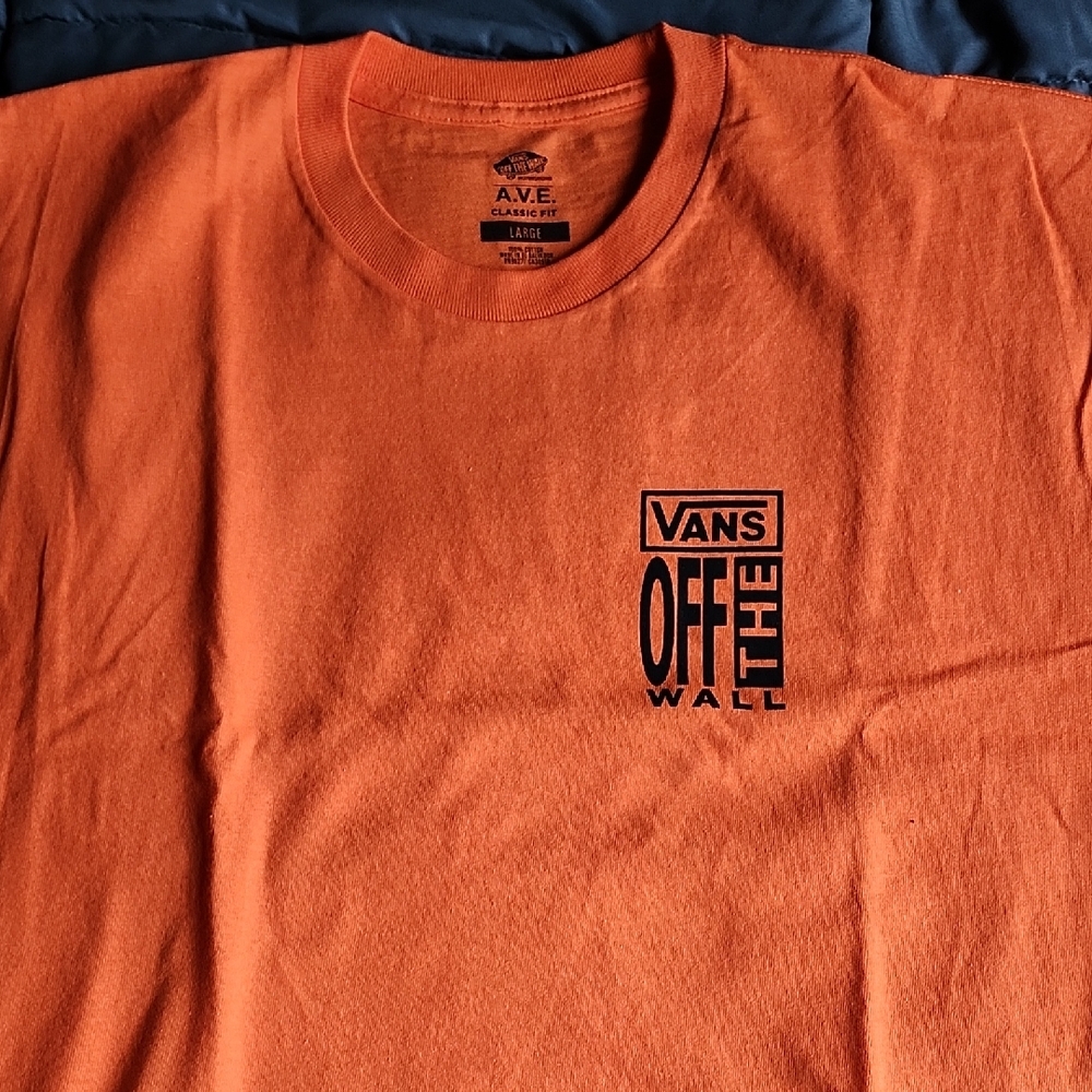 Nwot Vans Orange Men's T-Shirt A.V.E.